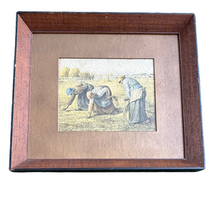 Framed Print The Gleaners By Millet Some marks on frame. See photos. No glass.